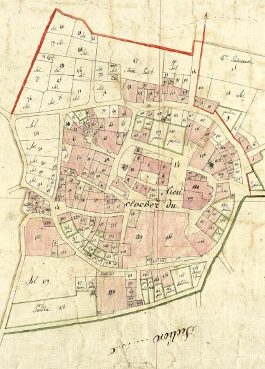 Cadastre napoléonien du village établi en 1814